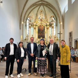 (v.l.n.r.): Geschäftsführer Martin Schulze, Tourismusverband Sachsen-Anhalt (LTV); ART Tourismusmanagerin Ramona Wolf; Lars Jörn Zimmer, Vorsitzender LTV; Sabine Schönfeld, Vertreterin GuM Wulkow-Wust; Wirtschaftsminister Michael Richter (MWL); Staatssekretärin Stefanie Pötzsch (MWL) ©LTV_ST